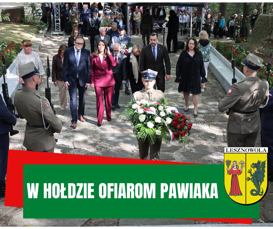 zdjęcie przedstawia obchody 84. rocznicy rozstrzelania 224 więźniów pawiaka w Magdalence