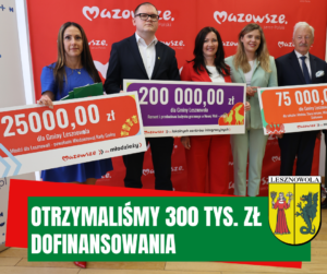 zdjęcie przedstawia odbiór czeków na dofinansowanie w Tarczynie 8 maja 2026