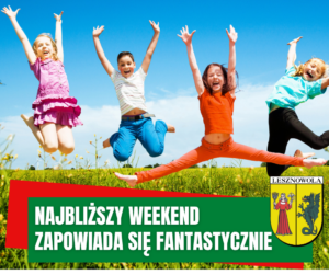 zdjęcie przedstawia podskakujące dzieci