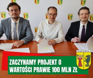 podpisanie umowy na termomodernizację szkół w gminie lesznowola
