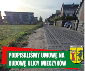 zdjęcie przedstawia ul. Mieczyków w Nowej Woli