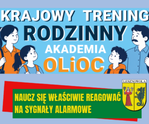 plakat zapraszający na krajowy trening rodzinny